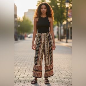 Japna boho style lounge pants size large